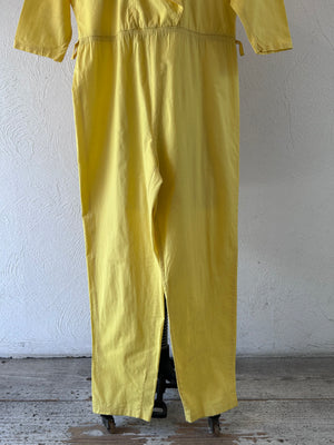 lemon yellow jamp suit