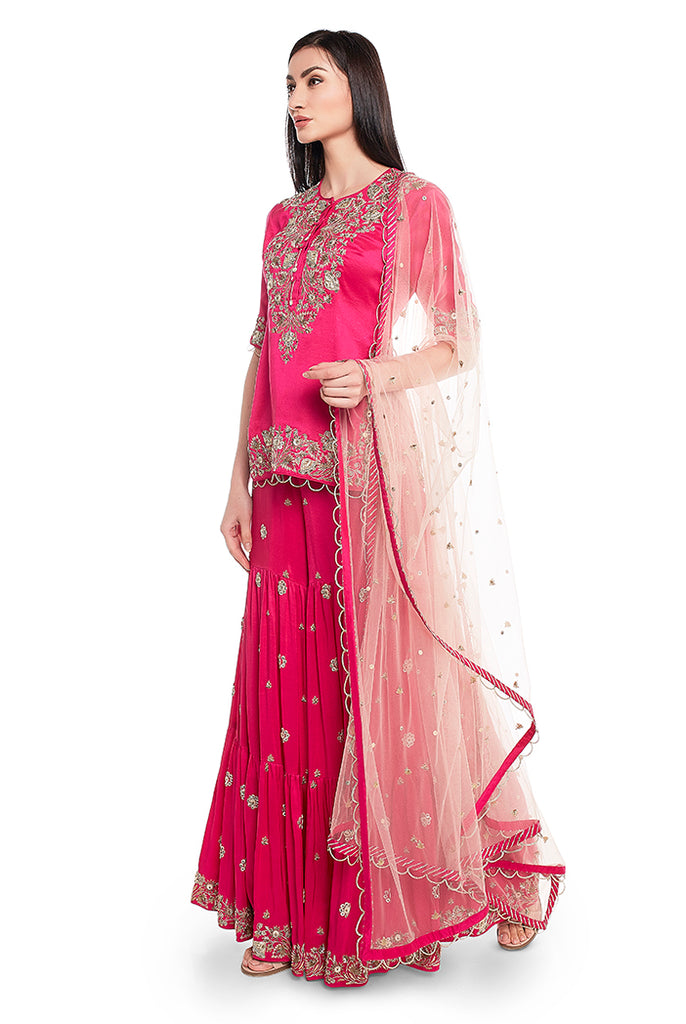 sharara pink colour