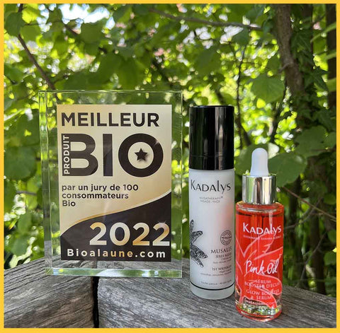 meilleur produit Bio 2022 : Musalis Nuit Bio et Pink Oil Bio