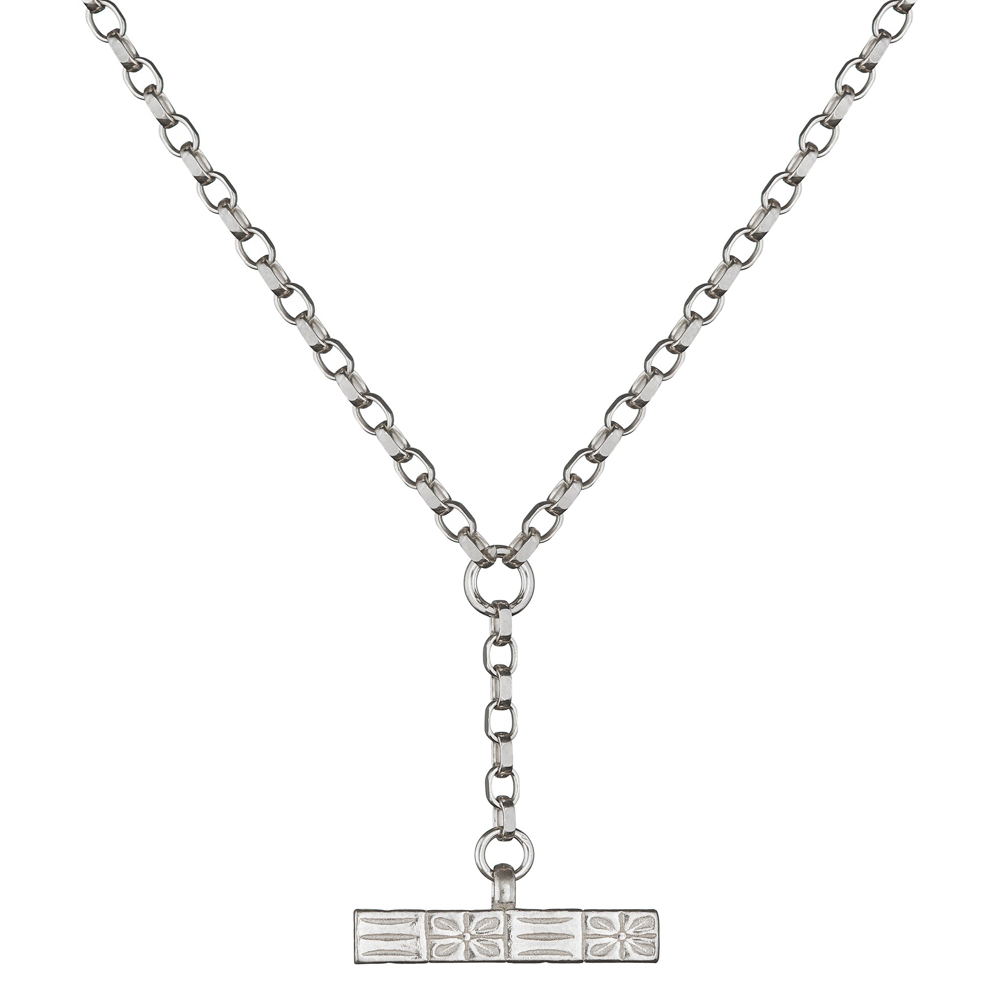 mens t bar necklace