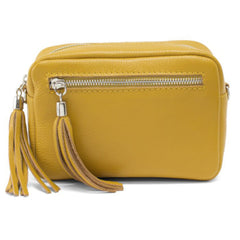 Leather Crossbody Bag Mustard