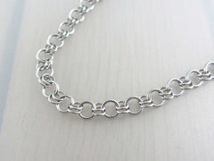 handmade chainmaille stainless steel chain necklace
