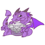 Purple Wyvern Jewels dragon holding jewel old logo