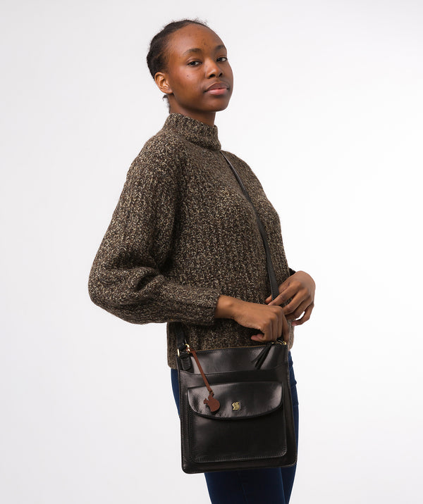 Tan Leather Shoulder Bag 'Olsen' by Cultured London – Pure Luxuries London