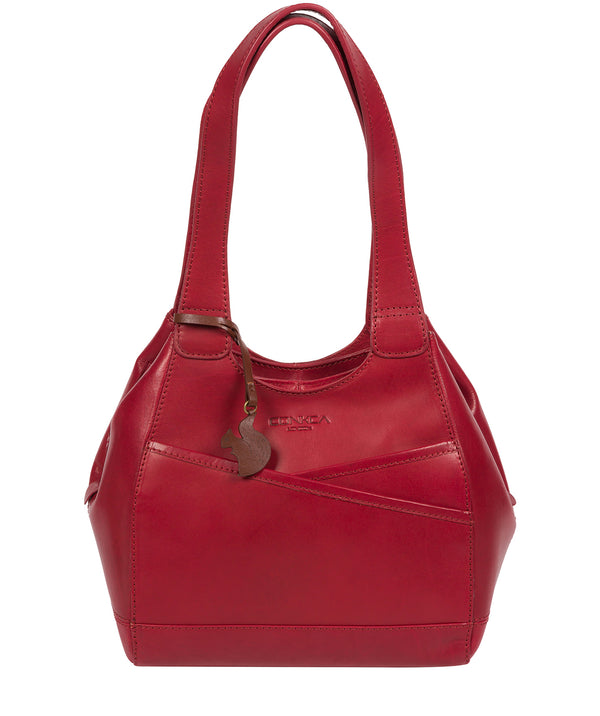 Juliette Originals Handbag Vintage Red Leather Shoulder Bag 