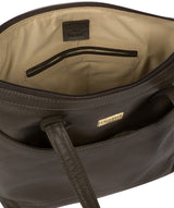'Oriana' Olive Leather Tote Bag