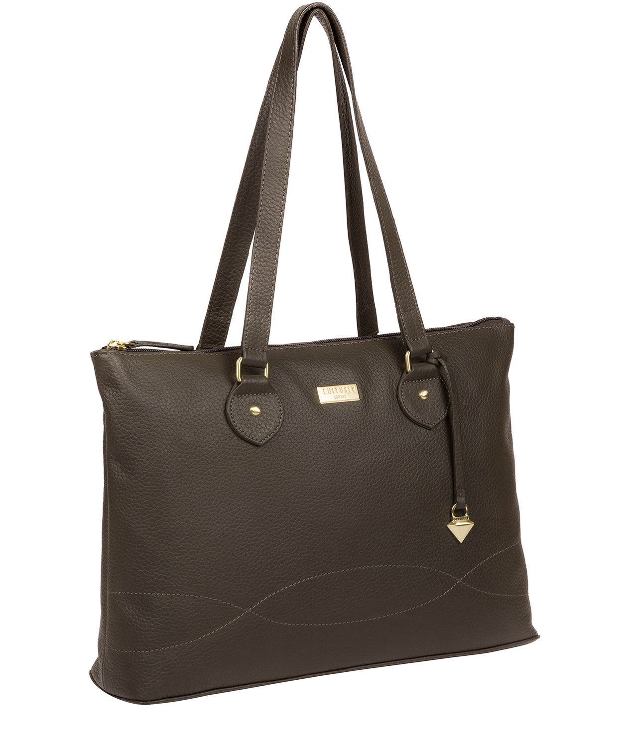 Green Leather Tote Bag 'Idelle' by Cultured London – Pure Luxuries London
