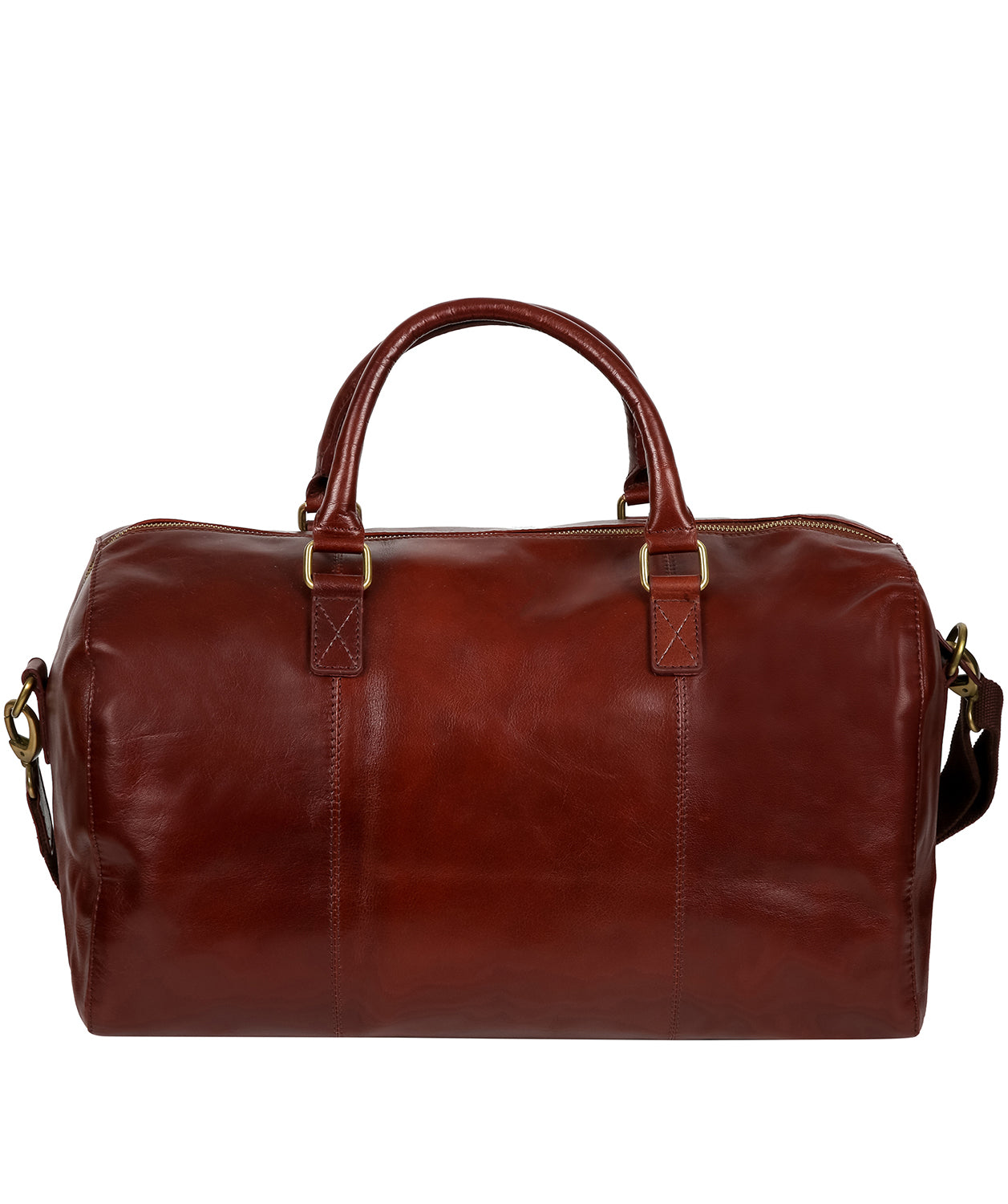 Chestnut Leather Holdall 'Weekender' by Cultured London – Pure Luxuries ...