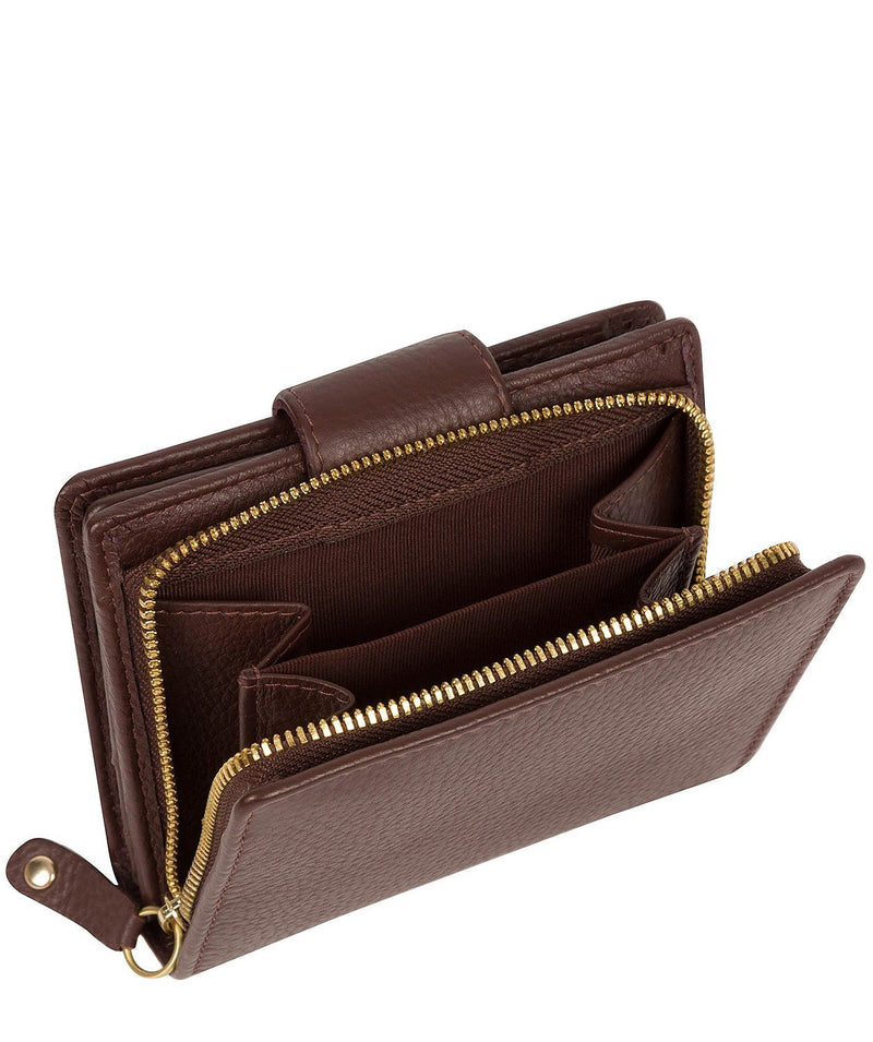 Brown Leather Coin Holder Purse 'Annalise' by Cultured London – Pure ...