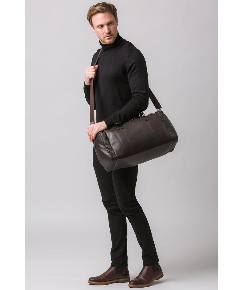 Brown Leather Holdall 'Ocean' by Cultured London – Pure Luxuries London