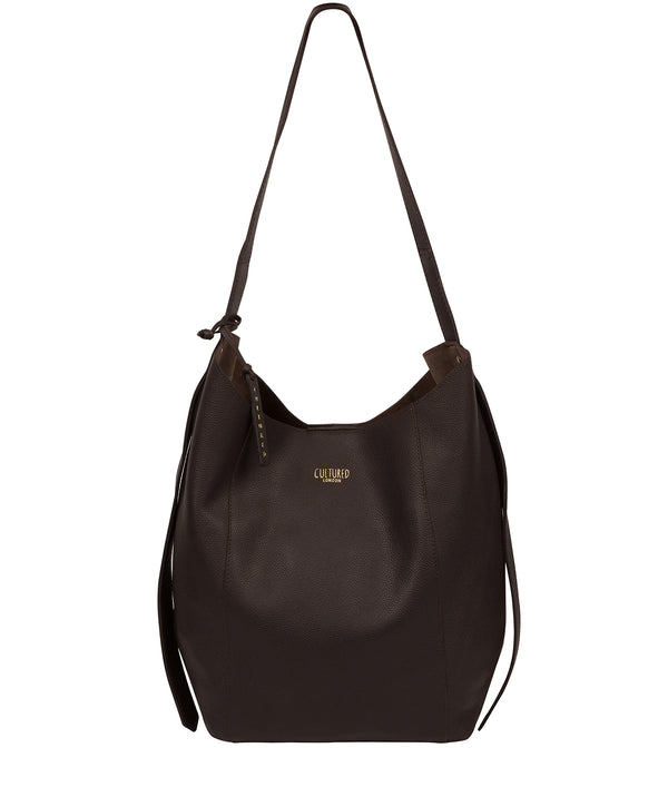 Tan Leather Shoulder Bag 'Olsen' by Cultured London – Pure Luxuries London