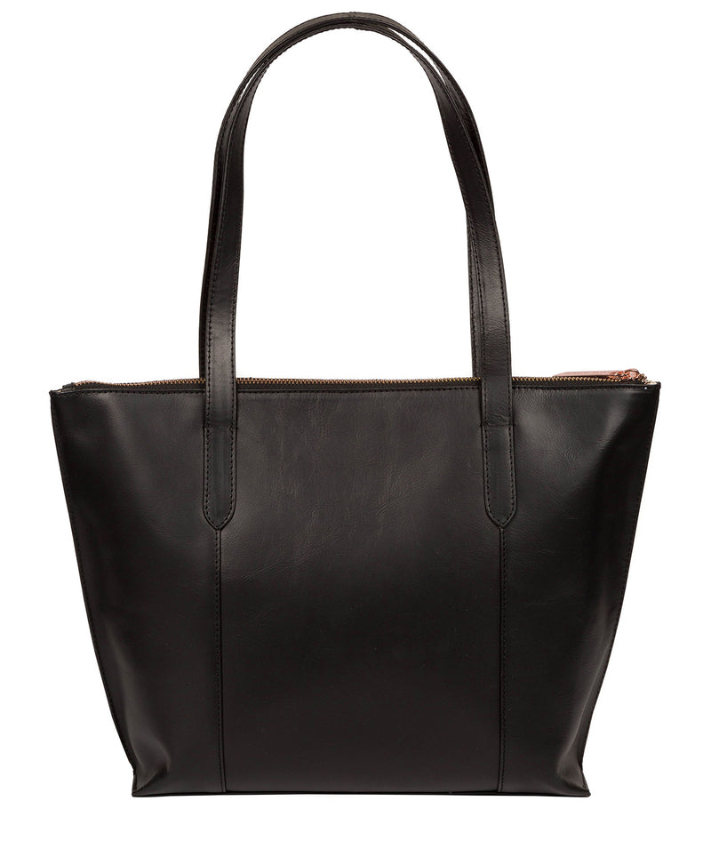 Black Leather Tote Bag 'Goya' by Pure Luxuries – Pure Luxuries London