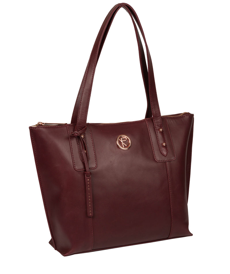 Red Leather Tote Bag 'Goya' by Pure Luxuries – Pure Luxuries London