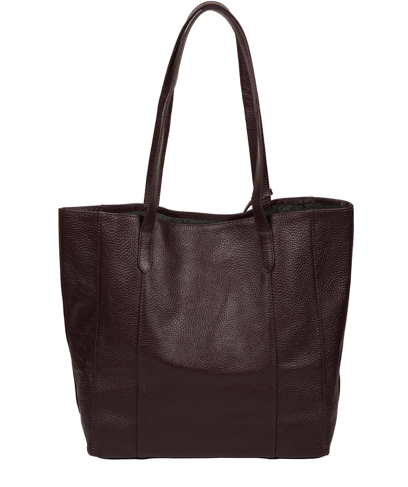 Pure Luxuries Leather Tote Bag Purple - Keisha | Plum Leather Tote Bag ...