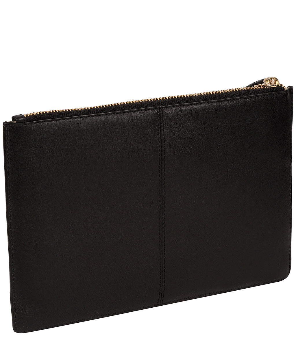 Black Leather Make-up Bag 'Osterly' by Pure Luxuries – Pure Luxuries London