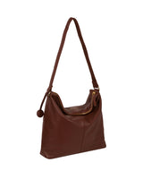 Chestnut Leather Shoulder Bag 'Tenley' by Pure Luxuries – Pure Luxuries ...
