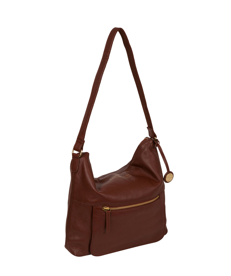 Chestnut Leather Shoulder Bag 'Tenley' by Pure Luxuries – Pure Luxuries ...