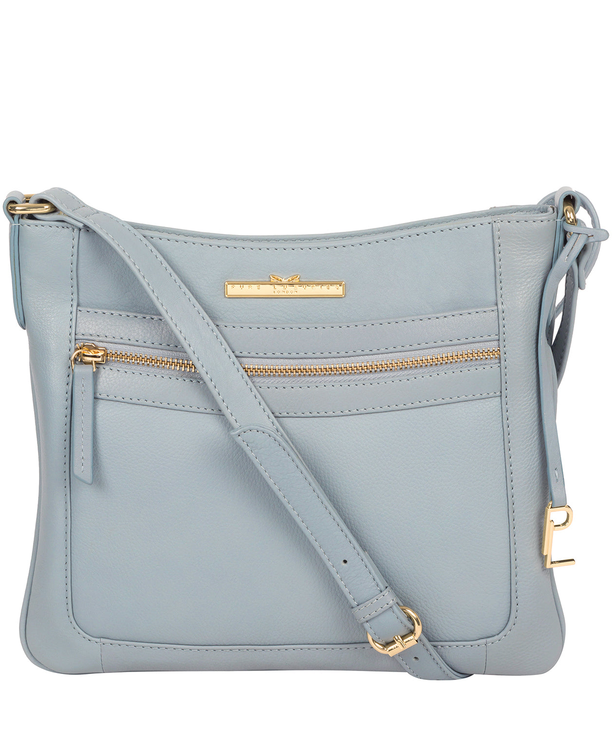 Blue Leather Crossbody Bag 'Lewes' by Pure Luxuries – Pure Luxuries London