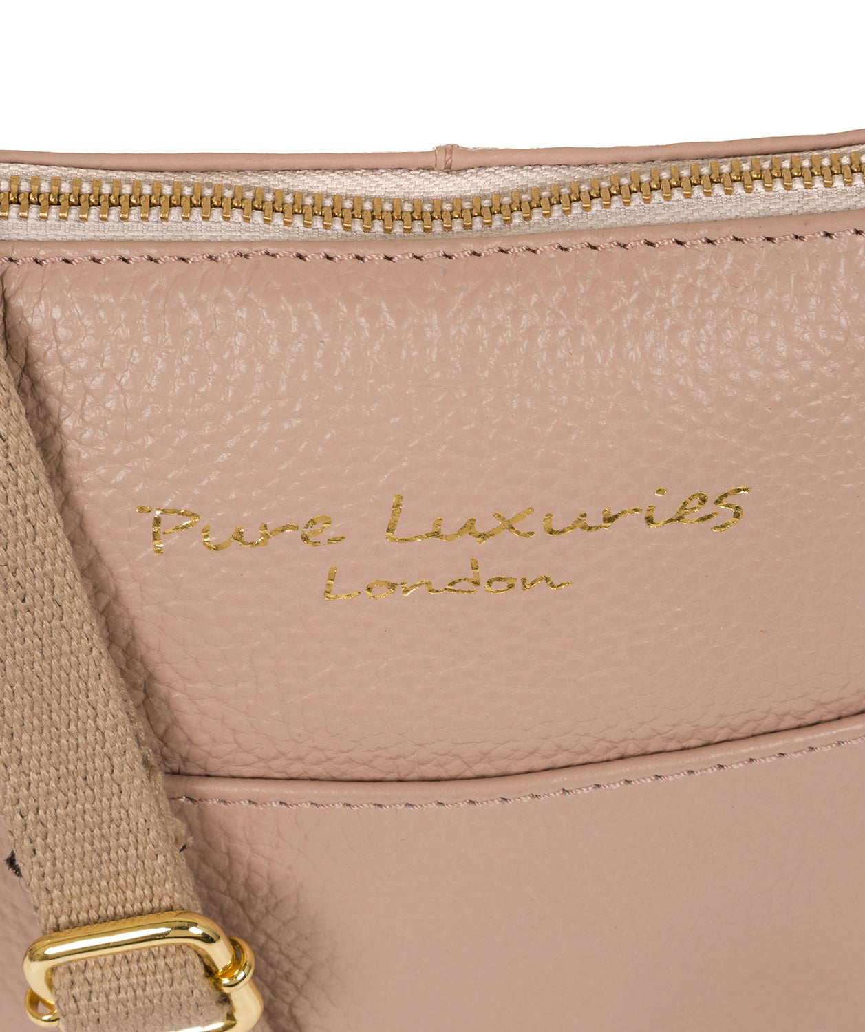 Pure Luxuries Leather Crossbody Bag Pink - Maisie | Blush Pink Leather ...