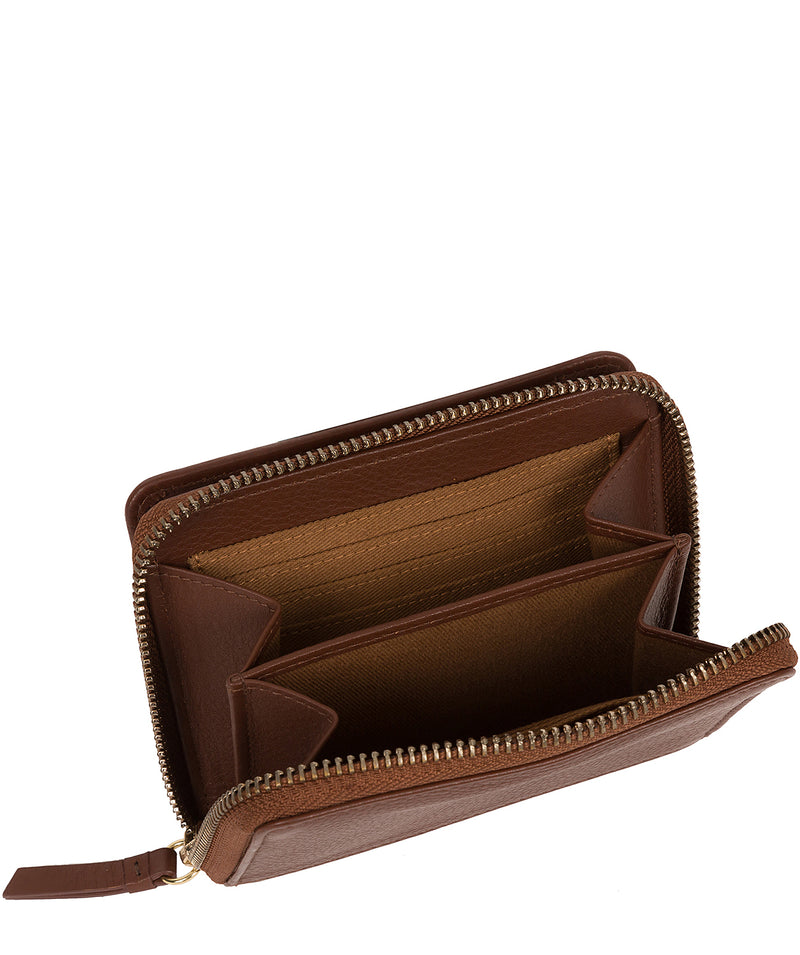 Chestnut Leather Purse 'Emely' by Pure Luxuries – Pure Luxuries London