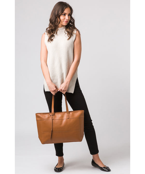 Pure Luxuries London Primrose Leather Tote Bag - 'Miastella Mini
