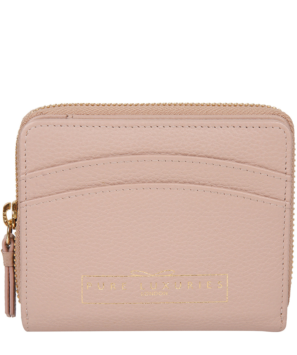 'Emely' Blush Pink Leather Purse – Pure Luxuries London