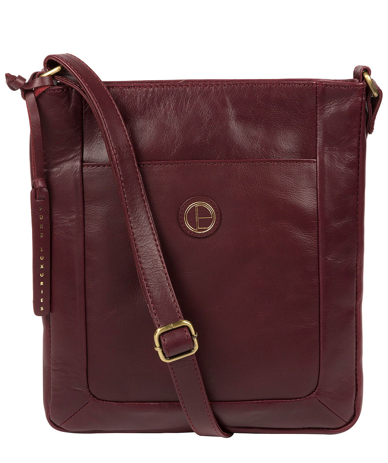 Burgundy Crossbody Bag 'Bythorn' by Pure Luxuries – Pure Luxuries London