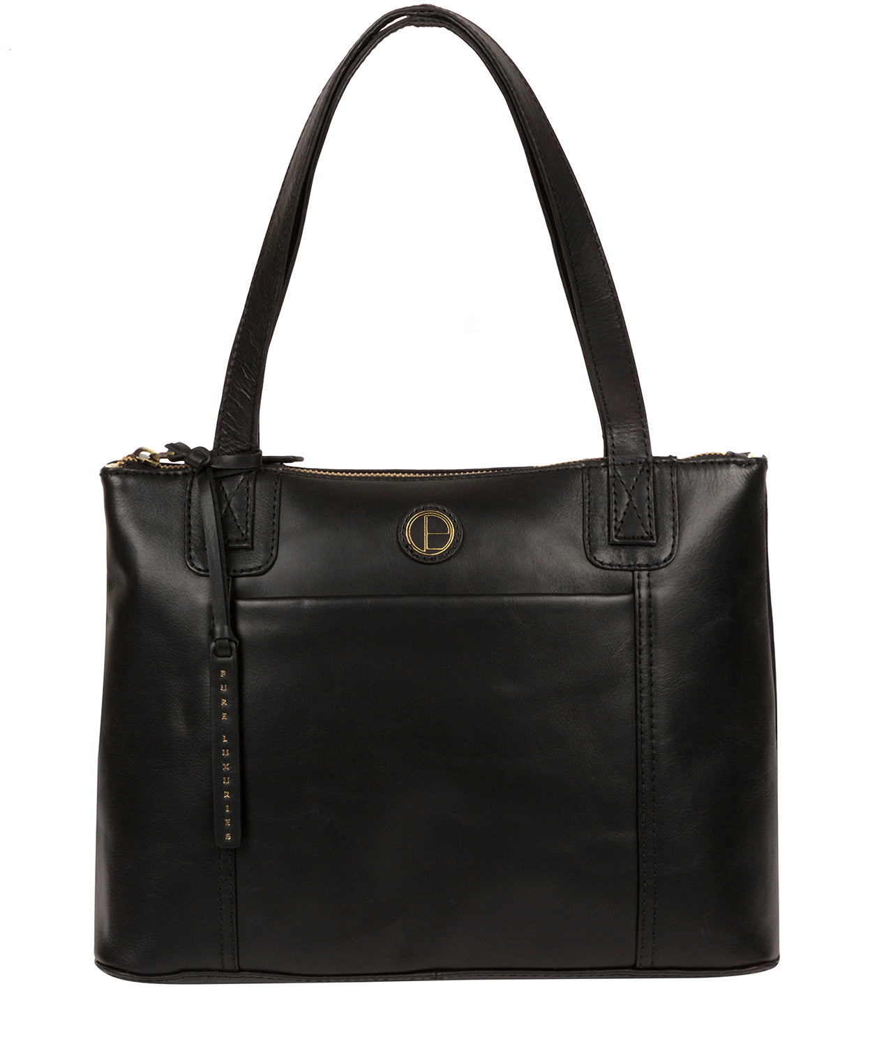 Black Leather Handbag 'Newark' by Pure Luxuries – Pure Luxuries London