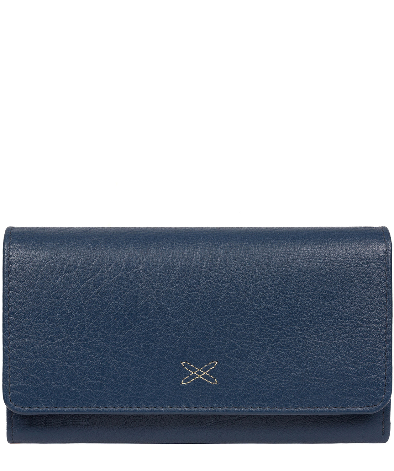 Blue Leather RFID Purse 'Dina' by Made By Stitch – Pure Luxuries London