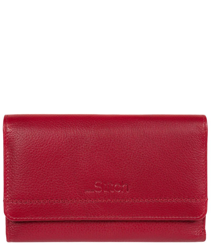 Red Leather RFID Purse 'Millbeck' by Made By Stitch – Pure Luxuries London