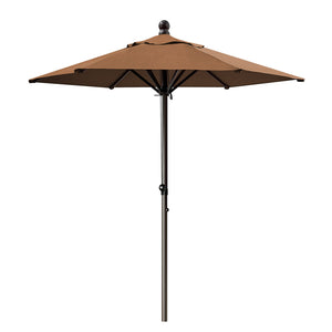 STRONG CAMEL Patio Umbrella 6.5 Ft 6 Ribs Rope Pulley for Garden Table Parasol Yard Outdoor Backyard Pool Deck Cafe Market with Air Vent