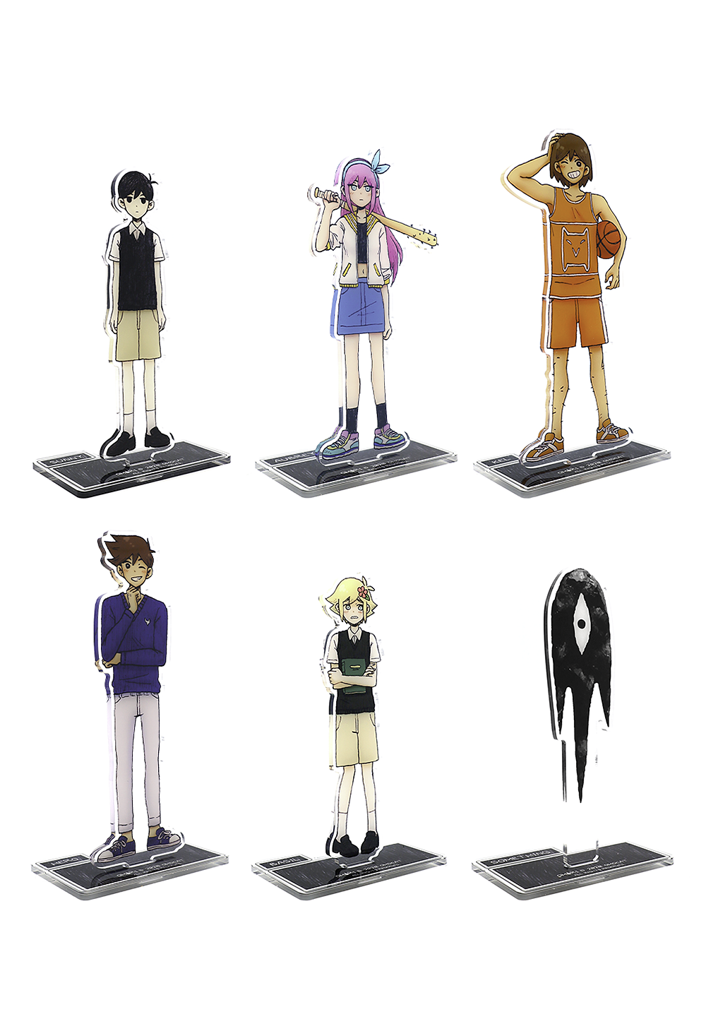 OMOCAT on X: OMORI tag photo acrylic keychains and character stands are  available now!  / X