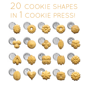 Cookie Press Cutter Set (20 molds 