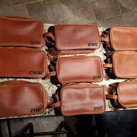 leather toiletry bag