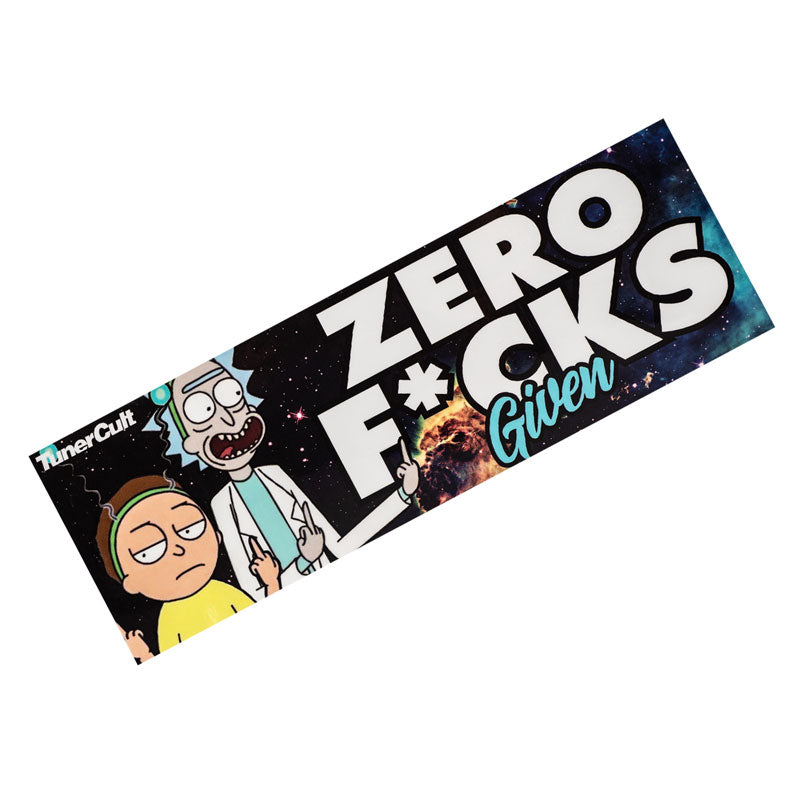 R&M ZERO FCKS SLAP STICKER