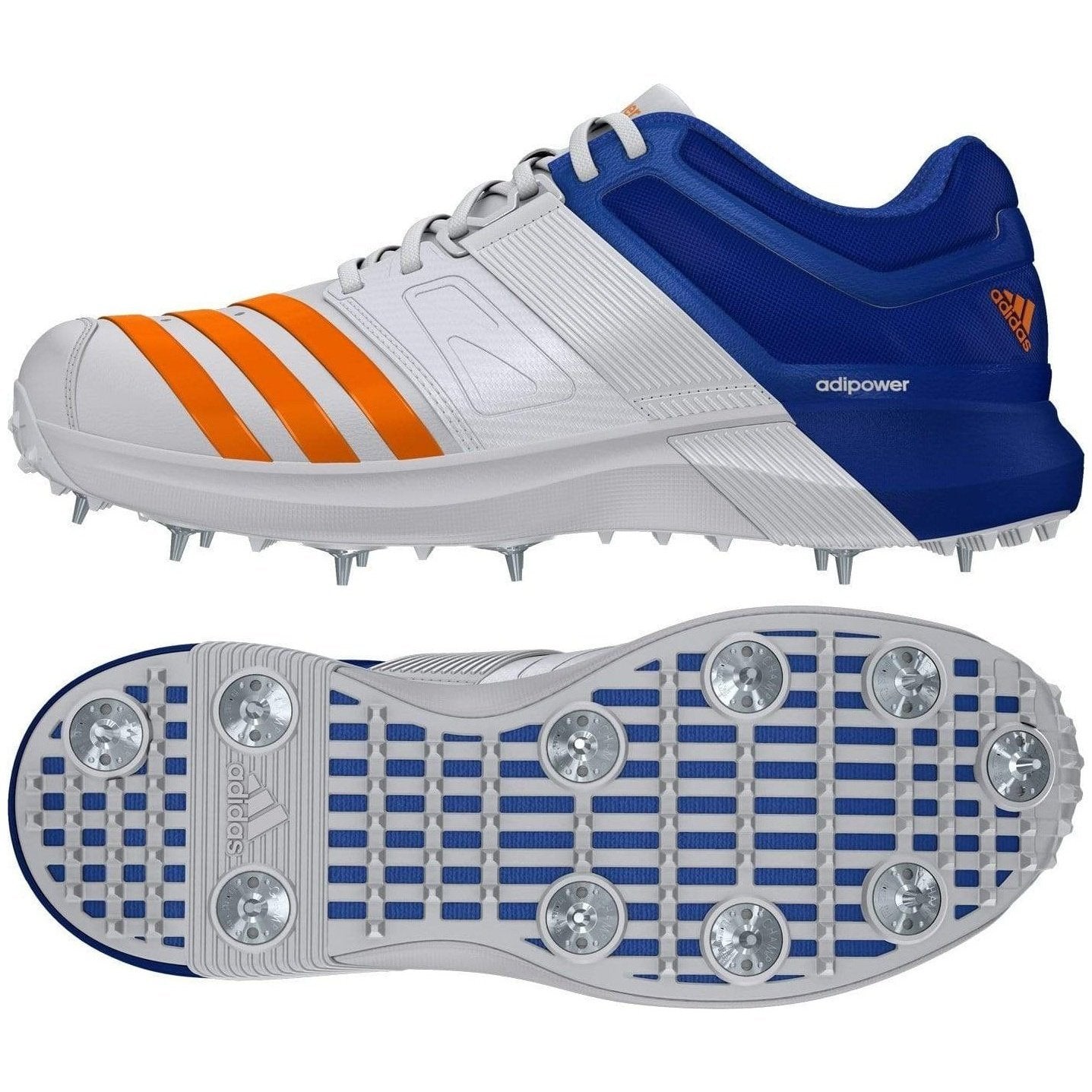 Adidas Adipower Vector Orange/Blue Spikes Cricket Shoes – Western Sports  Centre