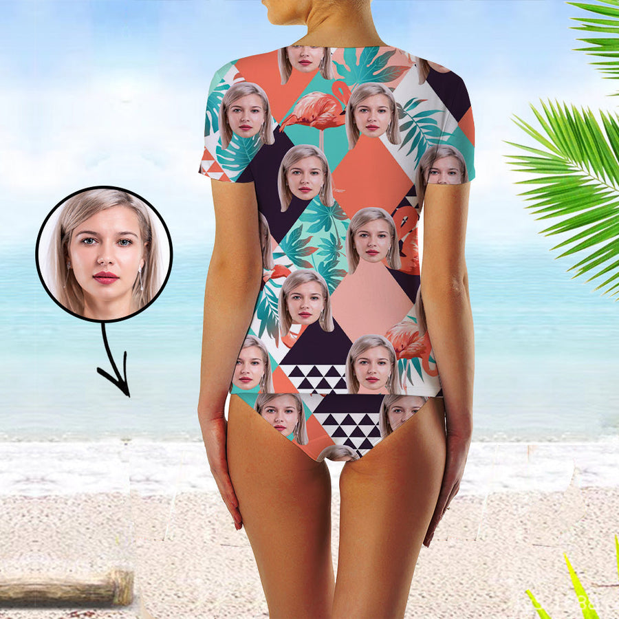 face bathing suit