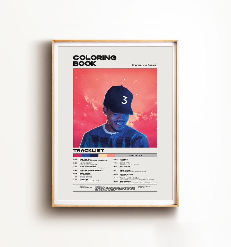 Download Chance The Rapper Coloring Book Rap Prints