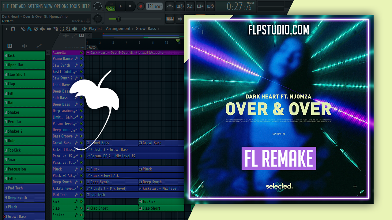 Dark Heart - Over & Over (ft. Njomza) FL Studio Remake (Deep House) – FLP  Studio