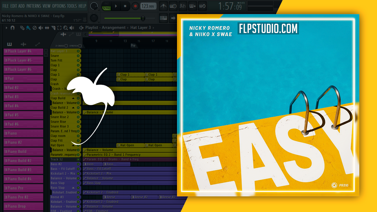 Nicky Romero & NIIKO X SWAE - Easy FL Studio Remake (Dance) – FLP Studio