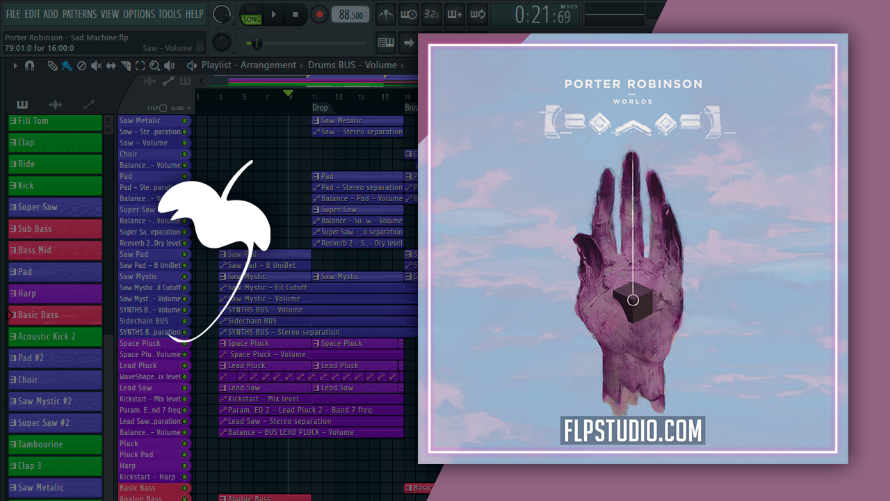 Porter Robinson - Sad Machine FL Studio Remake (Dance) – FLP Studio