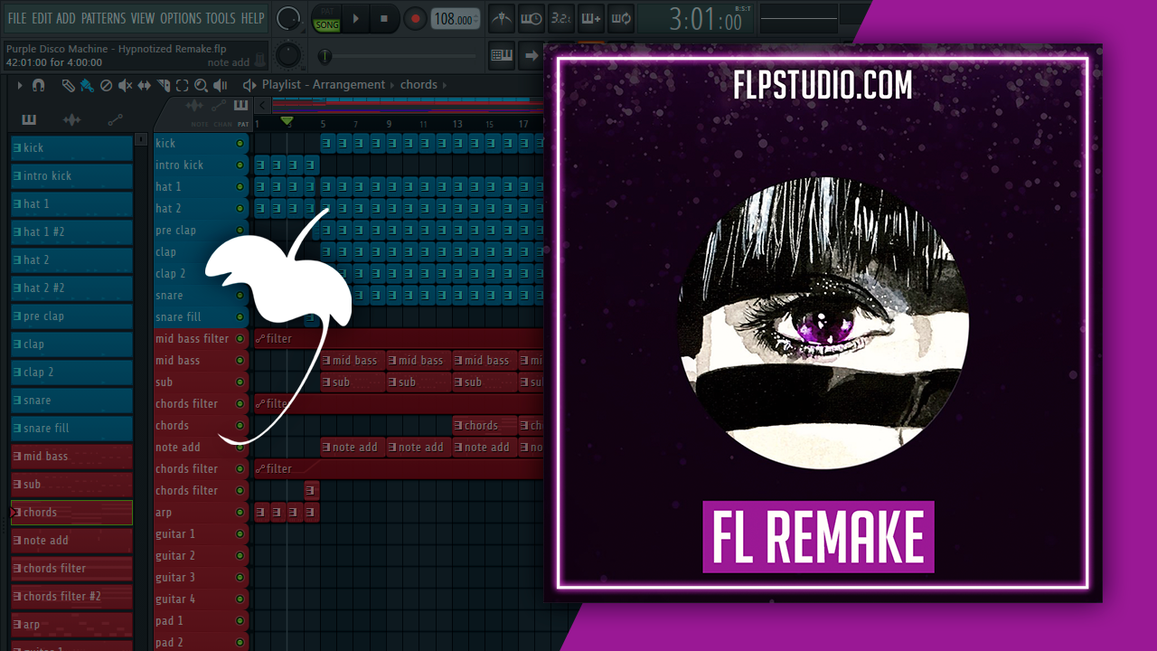 Purple Disco Machine, Sophie And The Giants - Hypnotized Fl Studio Rem –  FLP Studio