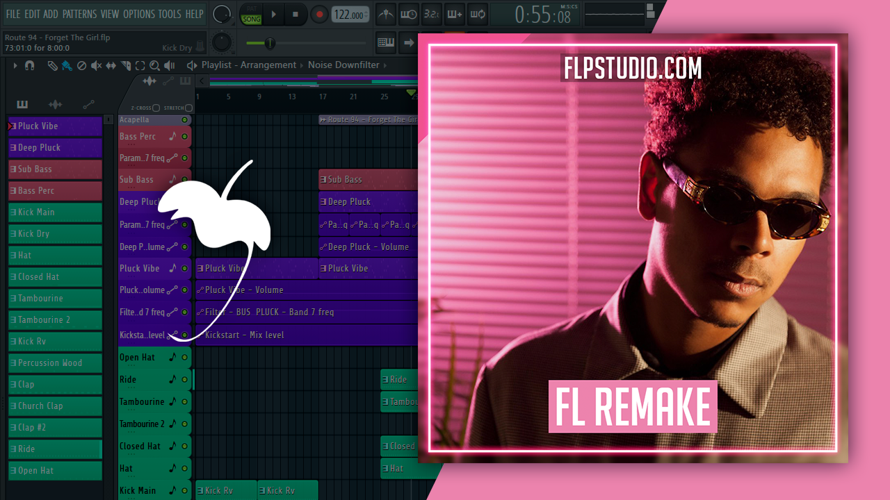 Route 94 - Forget the girl FL Studio Remake (Dance) – FLP Studio