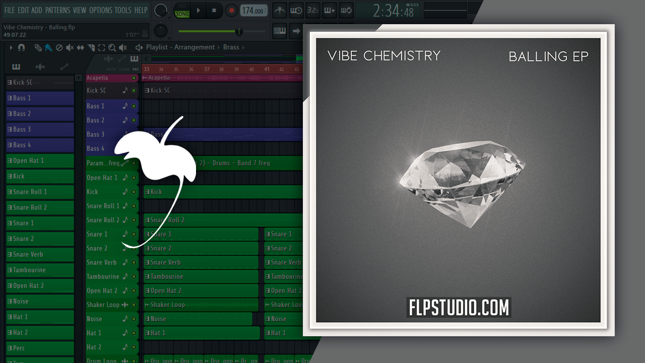 Vibe Chemistry - Balling FL Studio Remake (Drum & Bass) – FLP Studio