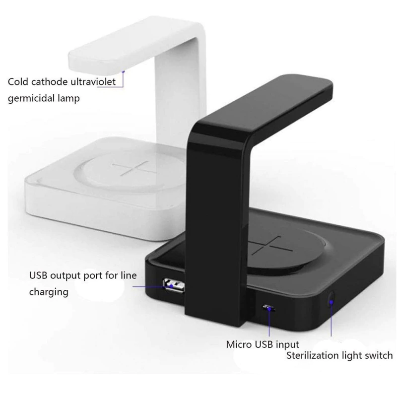 2-in-1 UV Sanitizer And QI Fast Wireless Charger