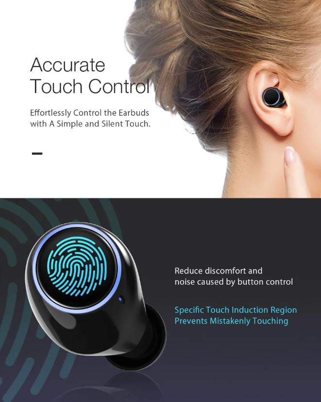 True Wireless Bluetooth 5.0 Earbuds