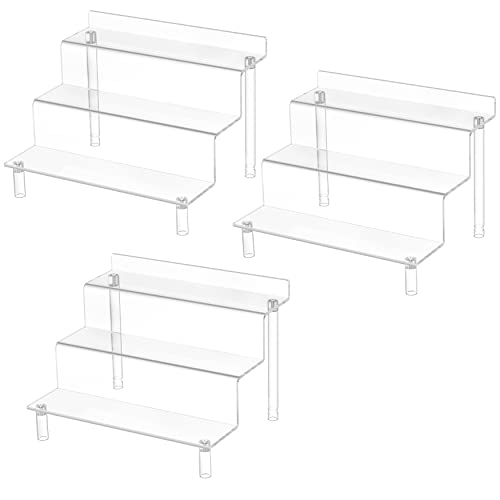 Hirchor Acrylic Riser Display Shelf for Amiibo Funko POP Figures