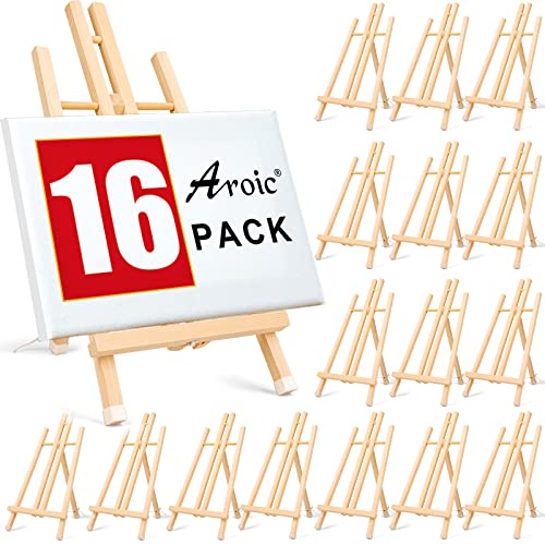 Kinlink 9 Inch Tall Wood Easels for Display Set of 6 Display Easel