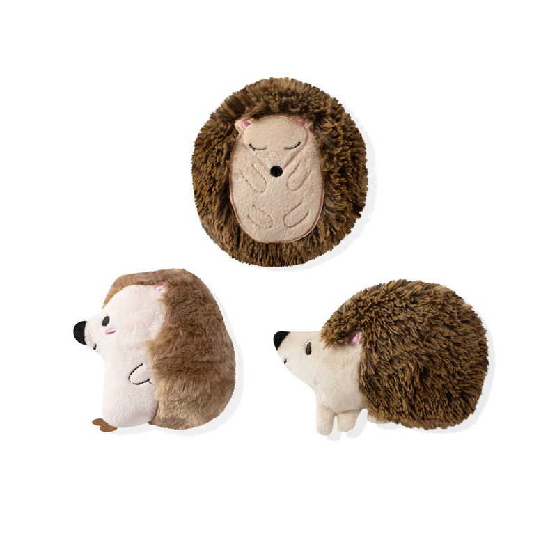 squeaky hedgehog dog toy