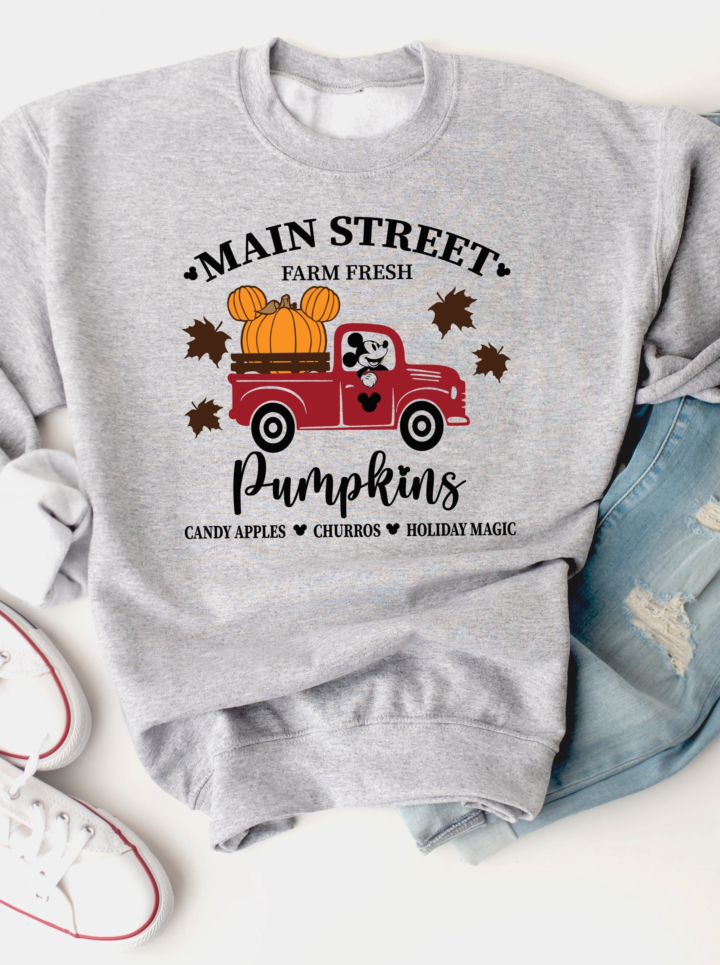 Main Street Pumpkins Graphic Sweatshirt